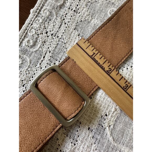 Liebeskind Berlin Genuine Leather Crossbody Shoulder Bag Beige Outside Pockets - Picture 8 of 16